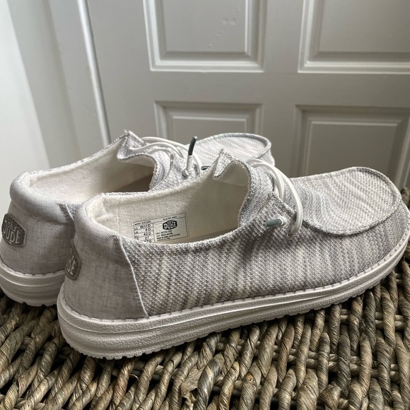🆕 Women's Hey Dudes Gray, Slip-On Loafers, Moccasin Style Size 11 NEW - Picture 6 of 10